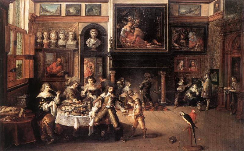 FRANCKEN, Ambrosius Supper at the House of Burgomaster Rockox dhe oil painting image